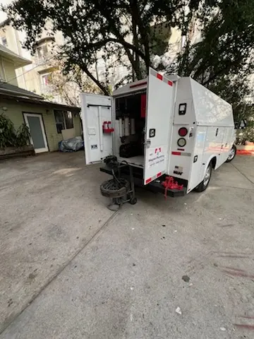 Magnet Plumbing service vehicle on-site for Water Heater Repair in Dadeland